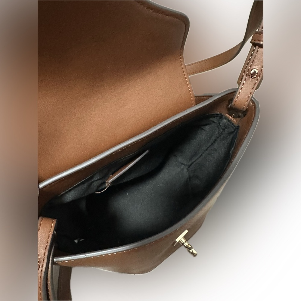 Mango Structured Bucket Bag | Cognac - Picture 11 of 12
